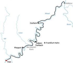 Bike Tour Moselle - map